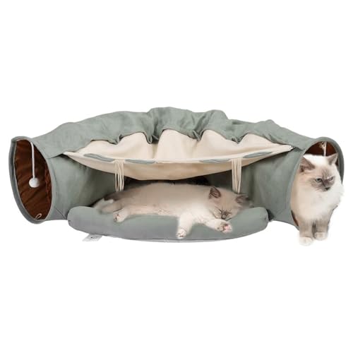 Cama para Gatos Suave y Cueva Multifuncional con Juguetes 2