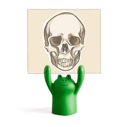 Support de dessin animé grenouille pour croquis sur bureau