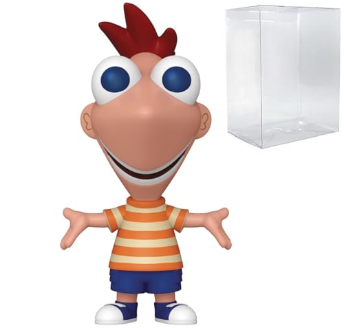 POP Disney: Phineas and Ferb - Phineas Flynn 1629 Funko Vinyl Figure (Bundled with Compatible Box Protector Case), Multicolored, 3.75 inches