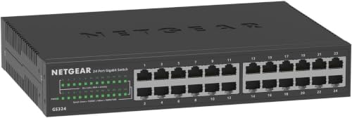 Image of NETGEAR 24-Port Gigabit Ethernet Unmanaged Network Switch (GS324), 24 Port (Pack of 5)