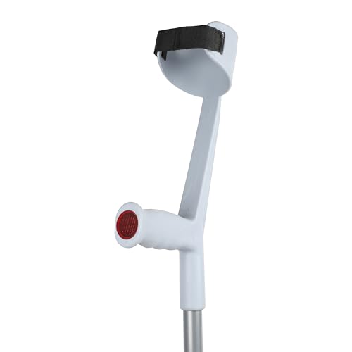 Image of Elbow Crutch For Walking /Patients /Fractured Leg /Injured People With Adjustable Height For Men And Women (Silver (Iron))