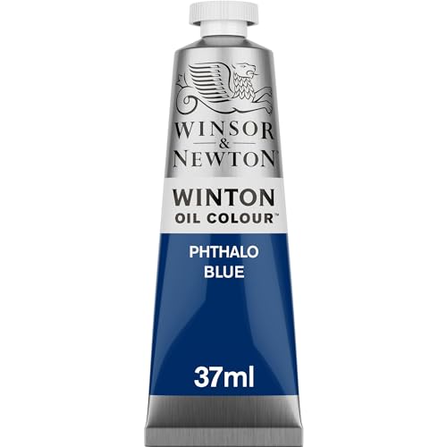 Winsor & Newton Winton - Tubo de Pintura al Óleo, 37 ML, Azul (Azul ftalo)