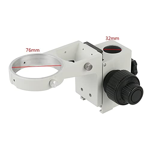 Microscope 76mm Fine Adjustment Focusing Bracket, Dia 25mm/32mm Pillar Zoom Stereo Microscopes Stand Accessories(32mm)