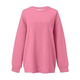 Sudaderas de otoño para mujer, cuello redondo, manga larga, lindas, con hombros caídos, casuales, a la moda, sudaderas universitarias, sudaderas tipo túnica universitaria, Workou, a la moda, gráfico