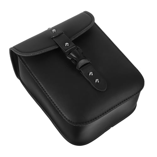 Pochette Guidon Moto Cuir PU Noir Haute Qualité OUNONA