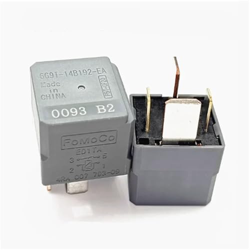 Relais 6G9T-14B192-EA à broches robustes et haute conductivité 12V CC - 5 Pièces