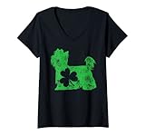 Photo Gallery donna yorkshire terrier st patricks day men shamrock yorkie dog maglietta con collo a v Photo Gallery donna yorkshire terrier st patricks day men shamrock yorkie dog maglietta con collo a v