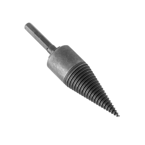 SEWOART Broca para partir leña de acero forjado con mango hexagonal, taladro eléctrico resistente y duradero para astillar madera, juego de brocas rotativas para uso prolongado y cómodo