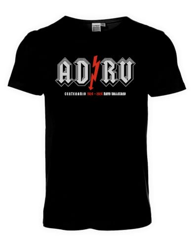 Genérico Camiseta Centenario ADRV Rayo Vallecano, 1924-2024, Negra (FR/ES, Letras, XL, Negro)