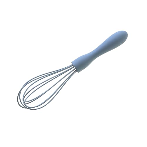 Wiltshire Silicone Whisk Egg Whisk Baking & Whipping Balloon Whisk Heat-Resistant Utensil Non-Stick Non-Scratch Petrol Blue 21x5x5cm