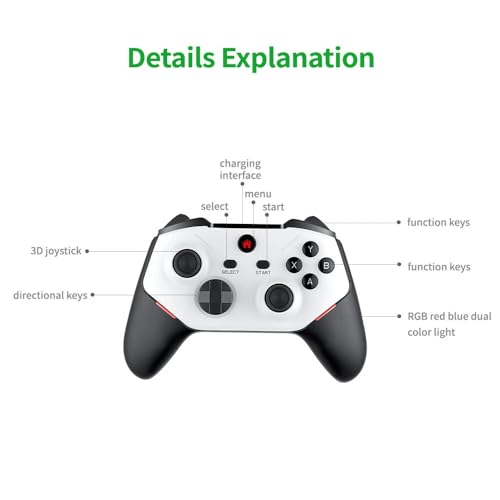 Image of M88 Retro Game Console Retro Game Stick,20000+ Video Games,30+ Emulators,Support 4-Player Online Battles,4K HDMI Arcade Gaming Console with Dual 3D Rocker Plug and Play Emulator Console for TV (128G)