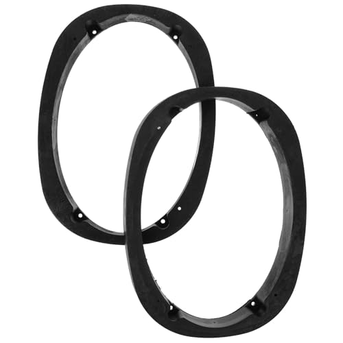 Espaciadores de altavoces para coche: accesorio de plástico negro para audio