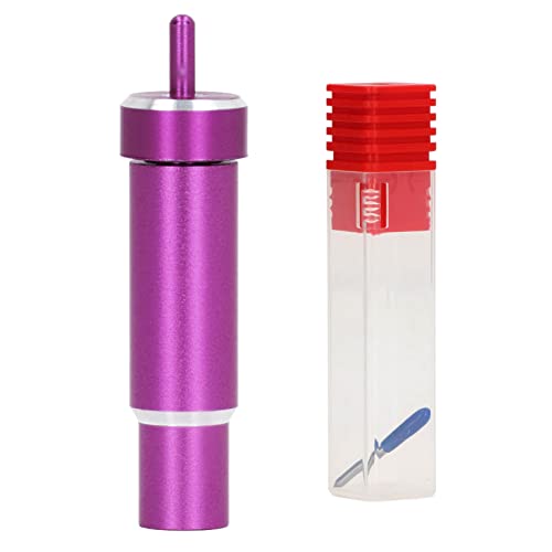 Lame en Tissu Collé, Lame en Tissu Collé à 60 DegréS et BoîTier en Aluminium pour Cricut Maker 3 Maker Explore 3 Air 2 Air One pour Cricut Maker Explore Violet Cover