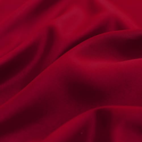 Hiasan Blackout Curtain, Thermal Curtain for Living Room Bedroom with Tiebacks, 2 Panels, 90 x 90 Inch, Red - Image 5