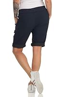 MATY FASHION Damen Bermuda Kurze Hose Shorts für den Strand Sweatpants Sommerhose 44 (34-40, Dunkelblau) – Ansicht 5