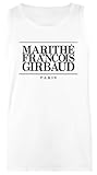 girbaud shirt price philippines Umweltfreundliche Tinte Marithe Francois Girbaud Blk Weißes Tank-T-Shirt Für Damen Aus Baumwolle
