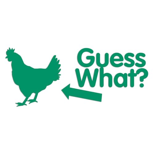 Guess What? Chicken Butt 3.75" x 9 Green