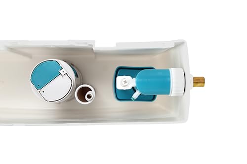 sanicomfort Universal Füllventil für WC-Spülkasten, Schwimmerventil Einlassventil mit Messing-Gewinde G3/8, Wasserstand einstellbar, für Aufputz- & Unterputz-Spülkästen