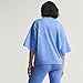 Adidas Women's All SZN Soft Lux Loose T-Shirt, Blue Fusion, Medium
