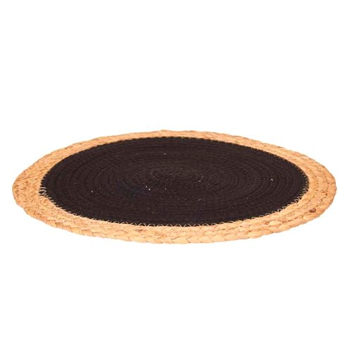 Salvamantel Esparto Espiral Tela Negro 3 colección Kinvara