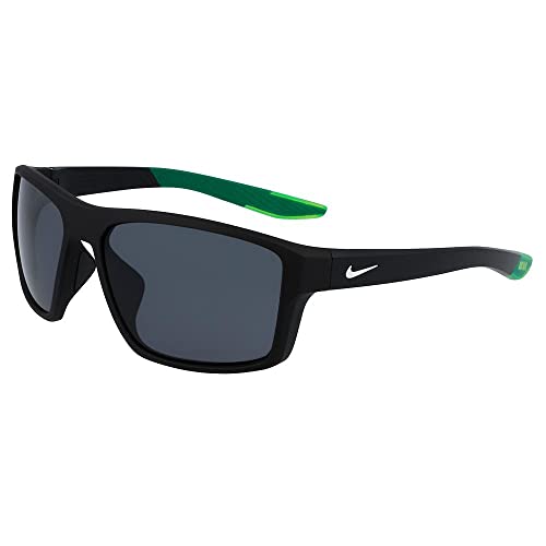 Nike Brazen Fury Rectangular Sunglasses, Matte Black, 60/17/130 + 1