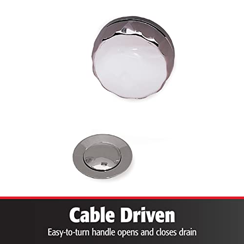 Keeney 645Pvc Cable Driven Pvc Bathtub Drain Kit For Standard Size Tubs, Polished Chrome 1.5 Inch #TOP2