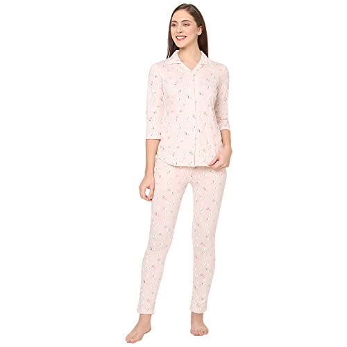 Image of Sweet Dreams Women's Cotton Printed Night Suit Set