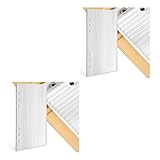 Angoily A5 Acrylic Binder Cover, 2pcs Transparent 6 Hole Budget Binder for Office, Acrylic Protector 6 Hole Notebook Cover Notebook Shell