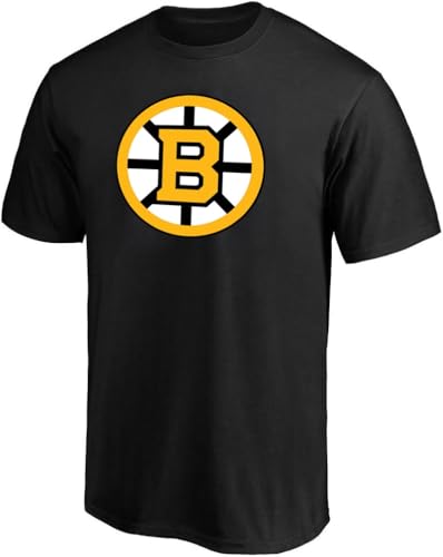 Outerstuff NHL Youth 8-20 Performance Polyester Team Color Primary Logo T-Shirt (14-16, Boston Bruins Black)