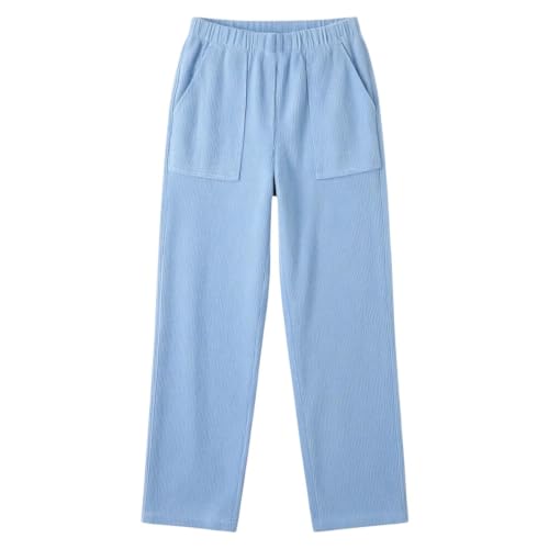 Corduroy Pants Women Elastic High Waisted Vintage Casual Pants with Pockets - image 4