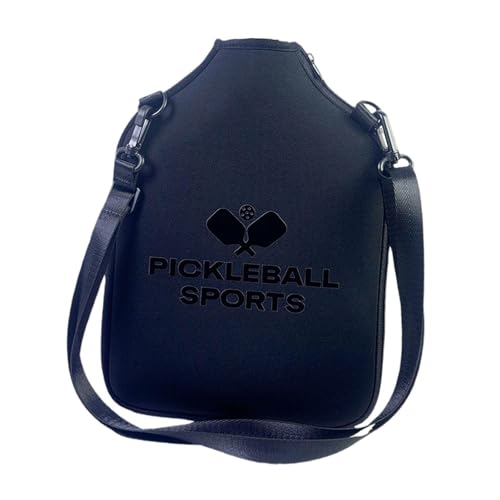 QSTDGVPW Soporte de Paleta Pickleball con Correa Ajustable para Deportes Al Aire Libre, Negro