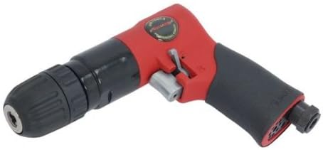 neilsen CT1086 3/8-Inch Keyless Reversible Air Drill - Red