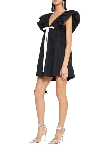 Image of Women's Summer Dress Floral V-Neck Sleeveless Casual Mini Dress Sundress