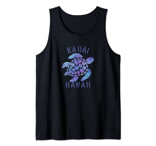 Kauai, Hawaii Beach - Regalo de tortuga tribal Camiseta sin Mangas
