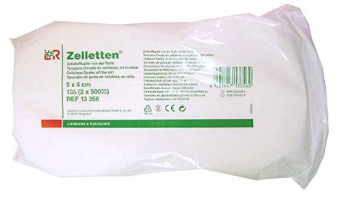 1000 Zelletten Pads - 2 Rollen mit je 500 Stück