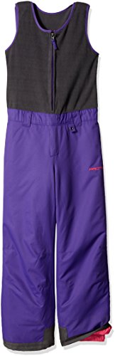 Arctix Kids Limitless Fleece Top Bib Overalls, Purple, Medium Regular