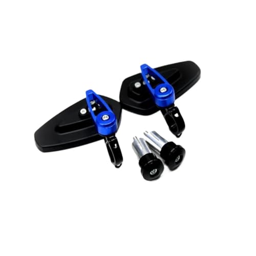 Rétroviseur Moto Universel Bleu Embout de Guidon pour RACER et MT-01