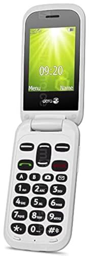 Doro 2404 Dual SIM Unlocked Mobile Phone for Seniors with Large colour display and Big Buttons (Black) (Renewed)