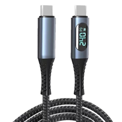 Roisin LED fBXvCt USB C P[u 8K rfIT|[g 40Gbps 240W USB C [dP[u