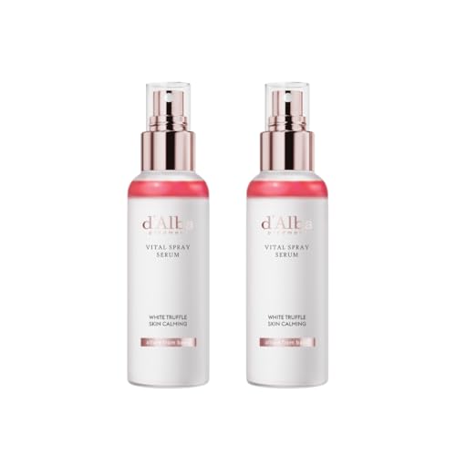 Image of [2 Bottles] d'alba Piedmont Italian White Truffle Vital Spray Serum, Vegan Skin Care, Calming and Hydrating Facial Mist for Red and Sensitive Skin, Glow, Korean Skincare (total 6.76 fl oz.)