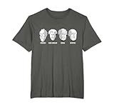 Filósofos estoicos Aurelio Sócrates Séneca Epictetus Camiseta