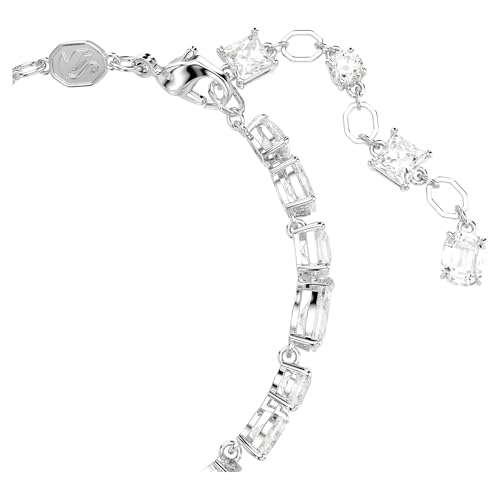 Swarovski Mesmera bracelet, Mixed cuts, White, Rhodium plated3