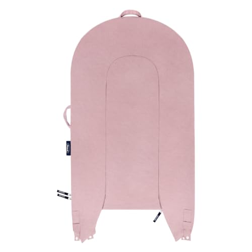 Image of Corduroy Lounger Cover for Dockatot Deluxe+ Docks | MEXXI Breathable Cotton Baby Lounger Extra Cover | Hypoallergenic Baby Nest Replacement Cover (Cover Only) (Corduroy, Flamingo)