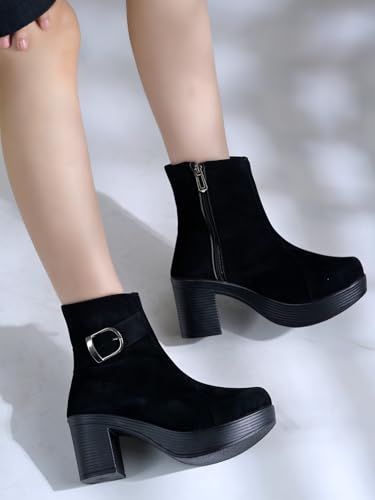 Shoetopia black suede boots – image 4
