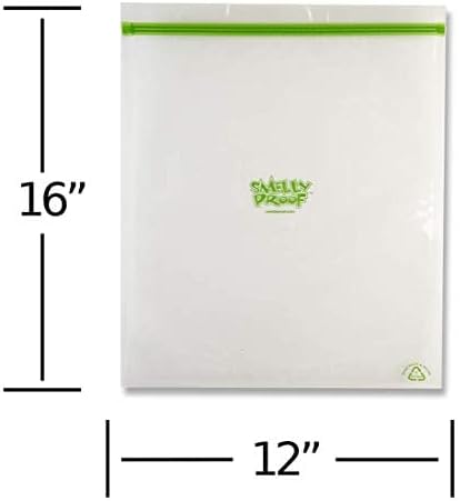 Vista 2 de Smelly Proof Bolsas de almacenamiento reutilizables para bolsas de alimentos, fabricadas en Estados Unidos, fáciles de limpiar, aptas