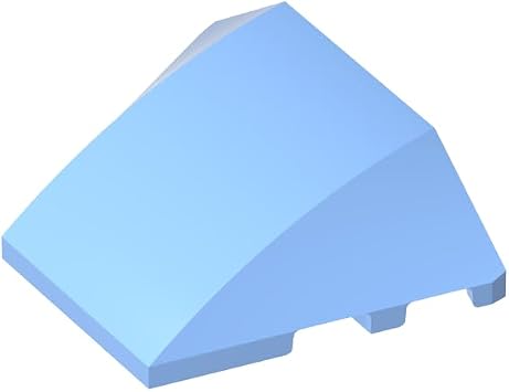 Classic Bricks GDS-762-053 Wedge Curved 4 x 3 No Studs [Plain] Compatible with Lego Parts 64225 100% Compatible with Lego and All Major Brick Brands