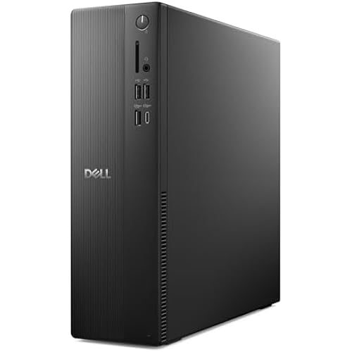 Dell Slim Desktop ECS1250 - Intel Core i3 14100 Processor, 8GB DDR5 RAM, 512GB SSD, WiFi 6, Intel UHD Graphics 730, Windows 11 Home, Onsite Service - Black