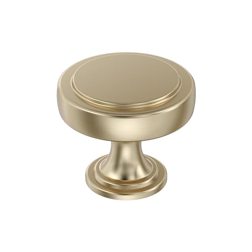 Amerock 1-3/8" Round Exceed Golden Champagne Cabinet Knob by Amerock - Used condition - US$7.41