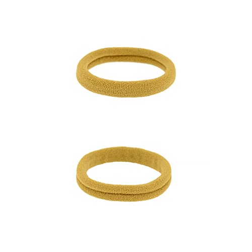 100 Pack Seamless Hair Ties for Women Girls Ponytail Holders for Thick Hair (Sand)