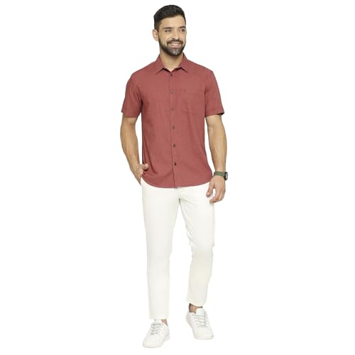 Image of BASICS Premium Cotton Stretch Formal Trousers for Men | Office Pants